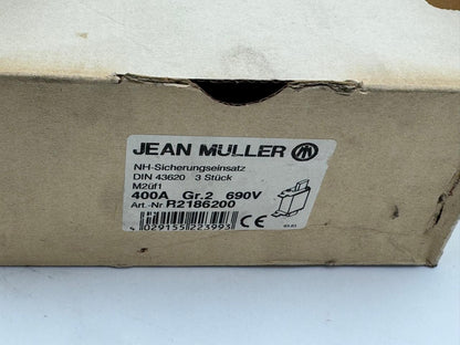 Jean Müller | R2186200  | 400A |  Fuse Link Set ( Pack of 3 pcs  )8