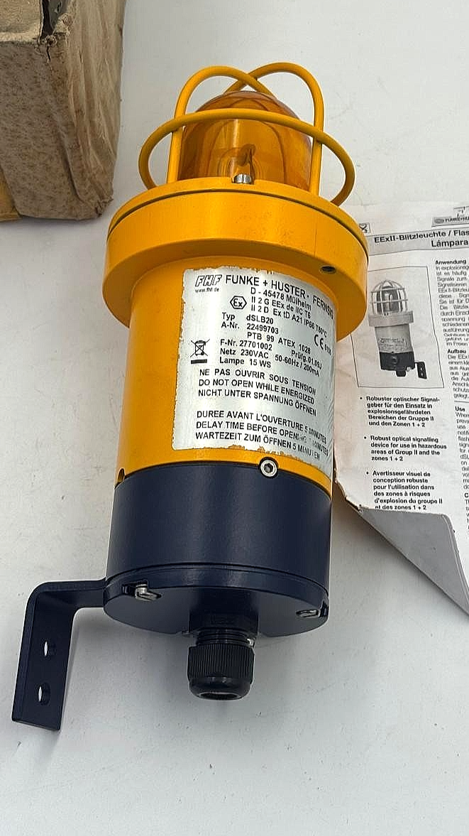 FHF Funke + Huster dSLB20 ExplosionProof Strobe Light | Made in Germany2
