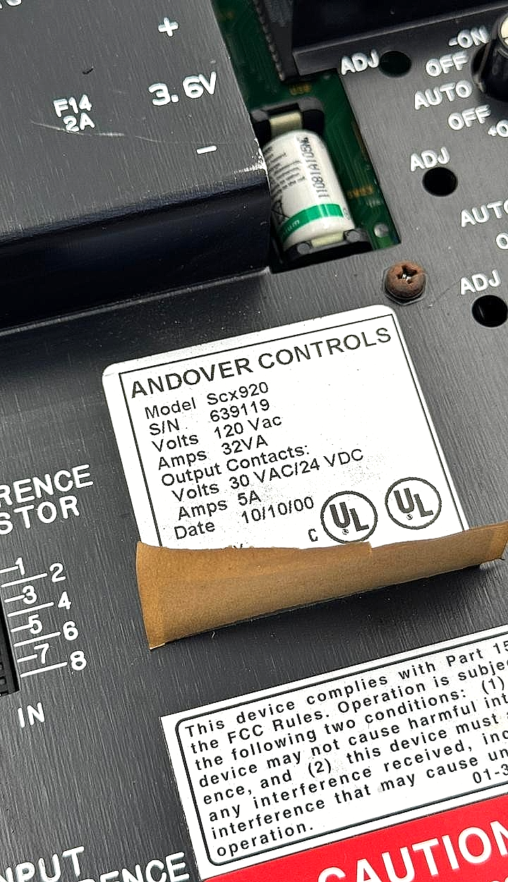 Andover Controls Infinity SCX920 Main Control Board1