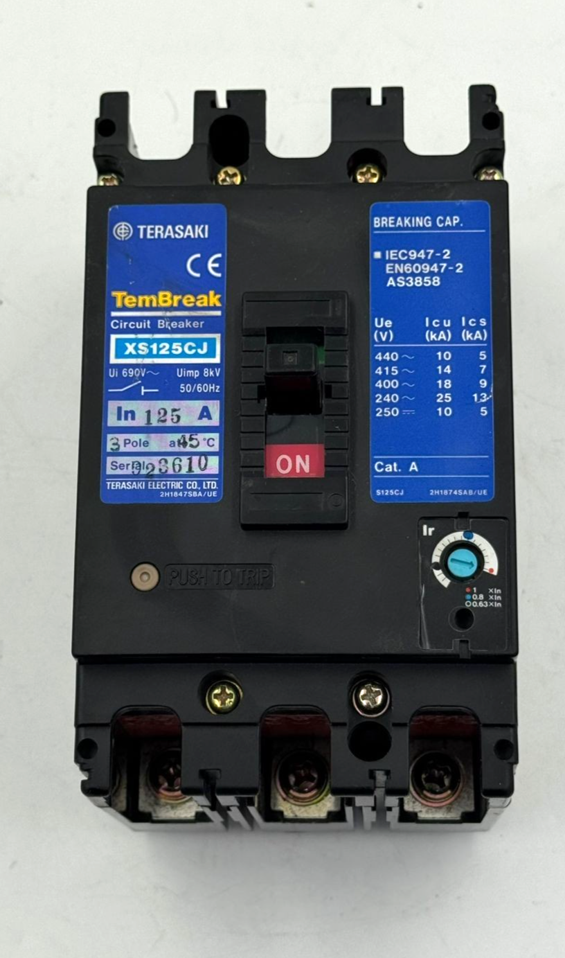 Terasaki TemBreak XS125CJ | 3Pole |  Circuit Breaker | 125A1