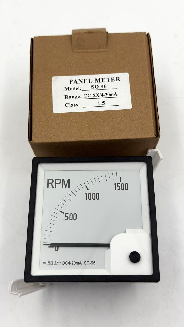 SQ96 RPM Panel Meter | 01500 RPM | DC 420mA Input | Class 1.50