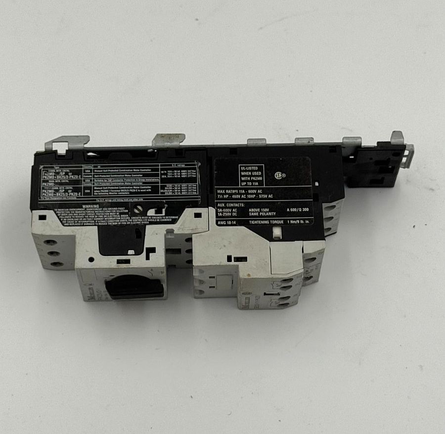 Eaton Moeller PKZM01Circuit Breaker with SE0011PKZ0 Auxiliary Contact Block3