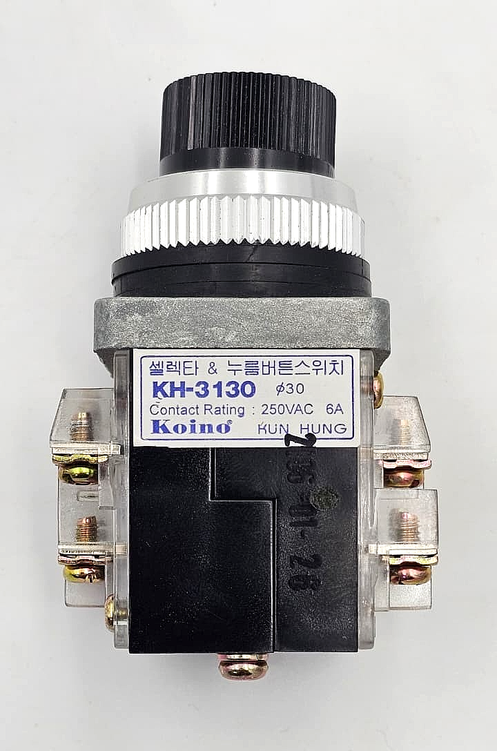 KOINO KH3130 Selector Push Button Switch | 250VAC 6A1