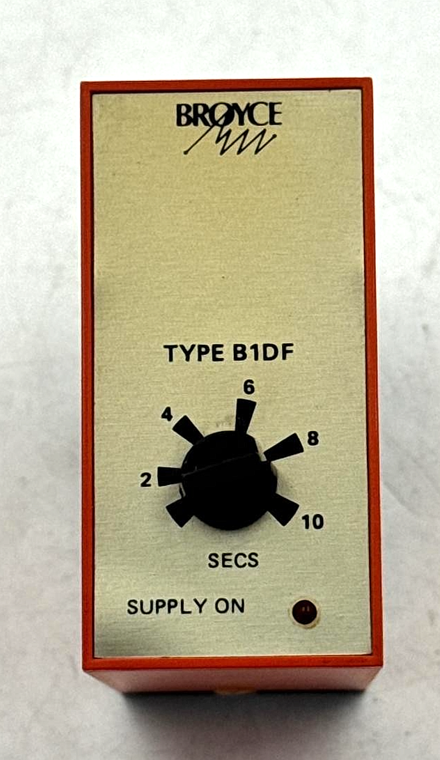Broyce Control B1DF Industrial Timer Relay | Adjustable 2–10 Sec | Made in UK1