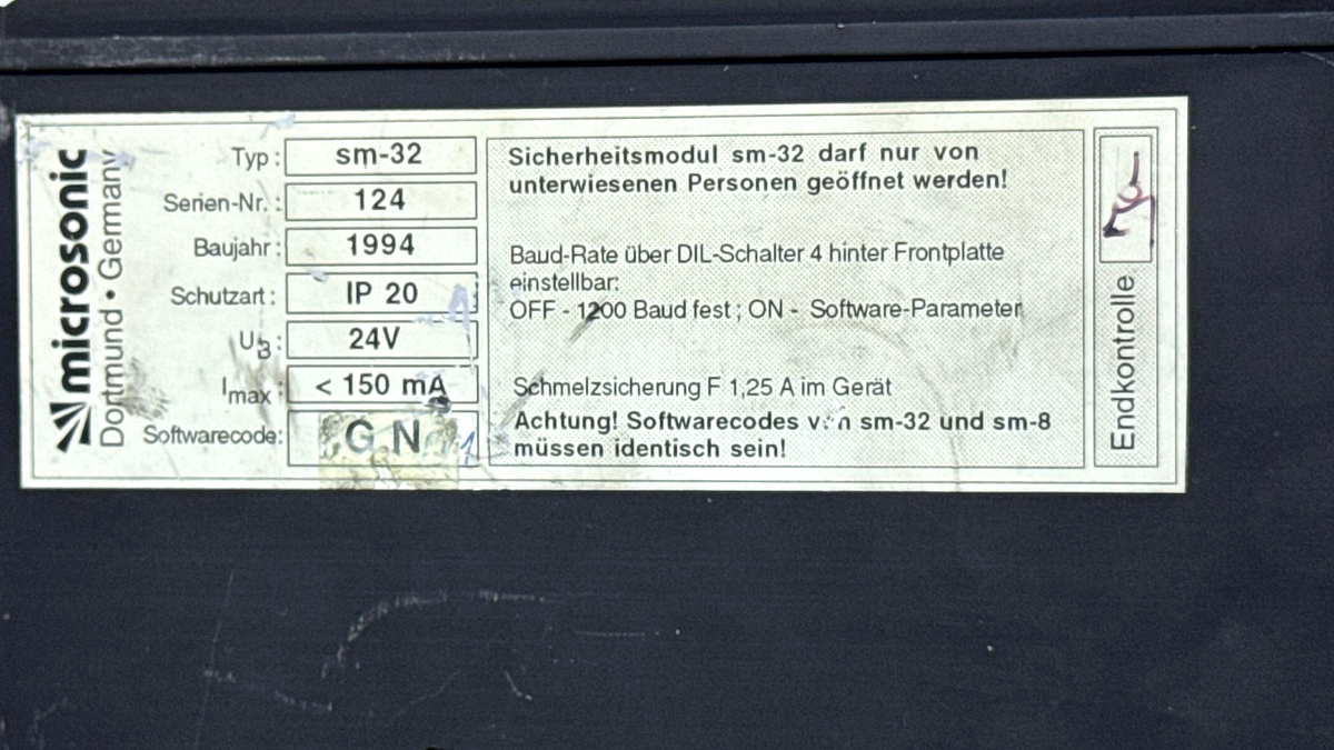 Microsonic | SM 32 | Safety Module | Made in Germany2