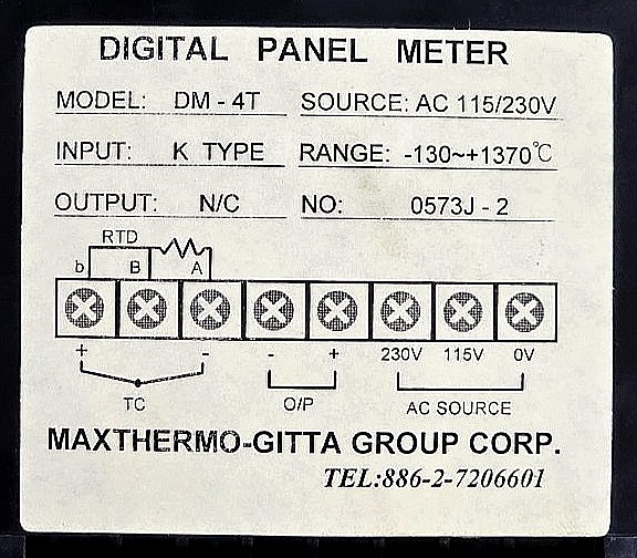 Maxthermo Gitta | DM4T |  Digital Panel Meter | AC 115/230V3