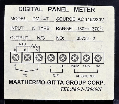 Maxthermo Gitta | DM4T |  Digital Panel Meter | AC 115/230V3