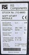 RS 2128683 | 2.2 kW 3Phase SoftStart Module | Made in Germany3