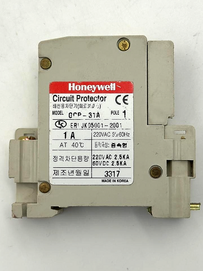 Honeywell GCP31A Circuit Protector  | 1A | 1Pole ( 1 pcs)2