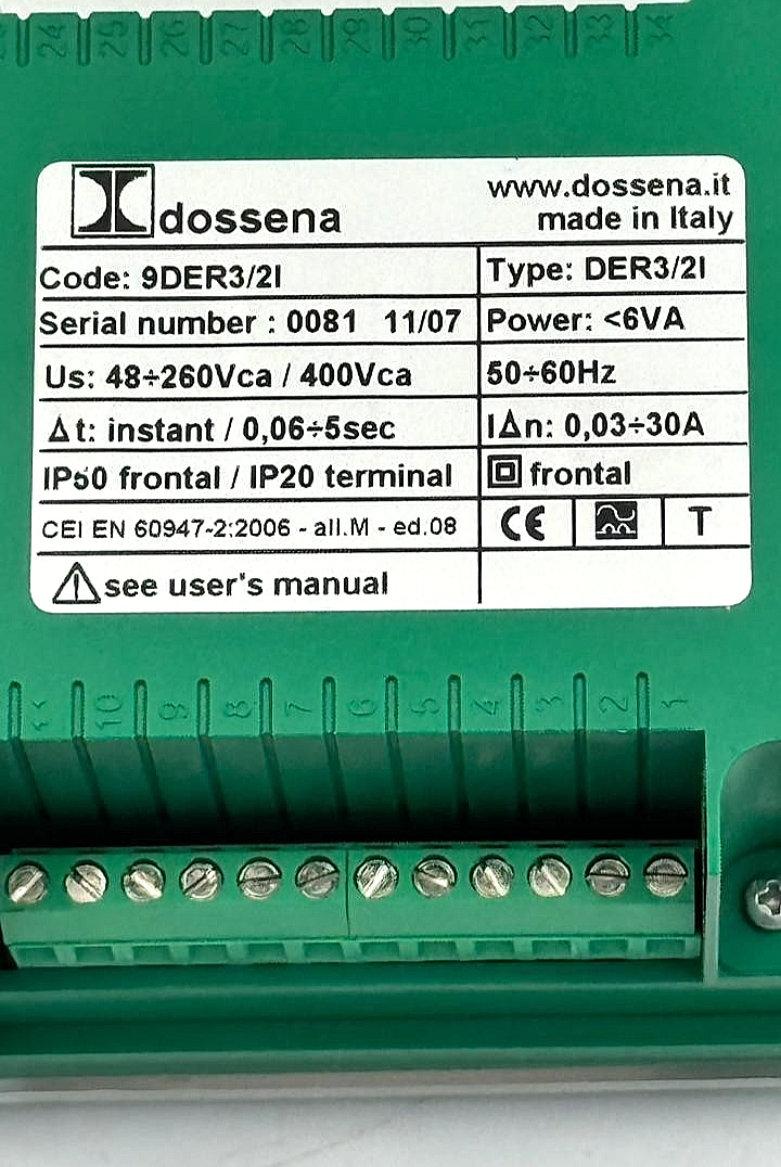 Dossena DER3/21 Timer Relay – Made in Italy( 1 pcs )6