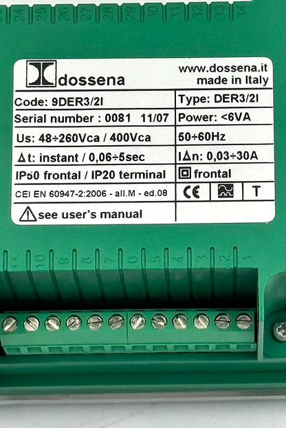 Dossena DER3/21 Timer Relay – Made in Italy( 1 pcs )6