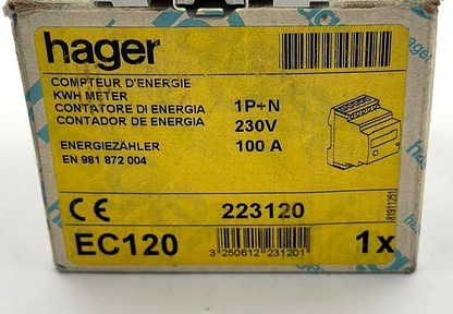 Hager EC120 singlephase energy meter | Made in France7