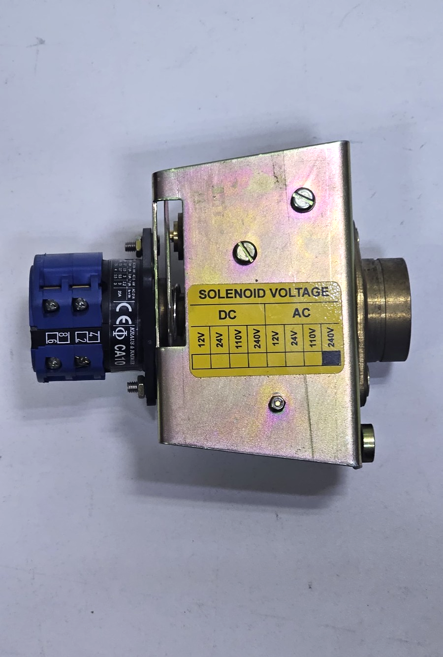 Kraus & Naimer | CA10 |Cam Switch with Attached Solenoid Voltage Unit | 20 A4