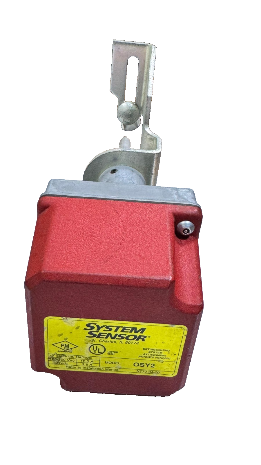 System Sensor OSY2 Supervisory Switch – FM Approved, UL Listed, 125/250VAC, 24VD0