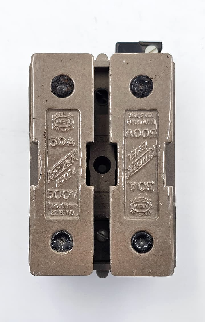 MEM Kantark Exel | B566/1 |Fuse Carrier Set | 30A | 500V | UK Made0