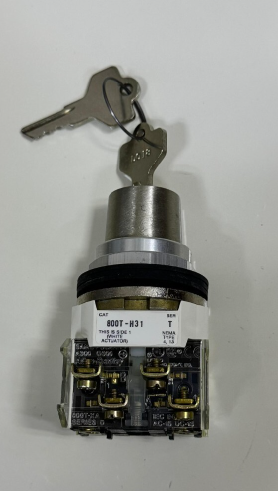 AllenBradley 800TH31B 2Position Cylinder Lock Selector Switch – HeavyDuty,2