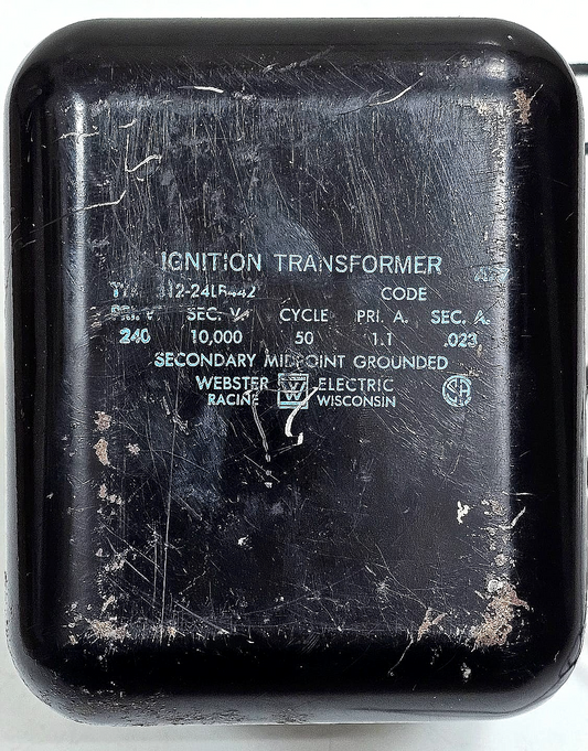 Ignition Transformer240V . 10,000 V. 61224LB442  Webster Electric Made USA1