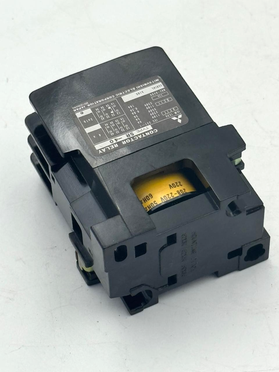 Mitsubishi Electric SR40 Contactor Relay | 220V Coil | Made in Japan ( 1 pcs)6
