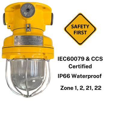 Warom CFD1 ExplosionProof Marine Light | IP66 Waterproof | E27 Lamp Holder4