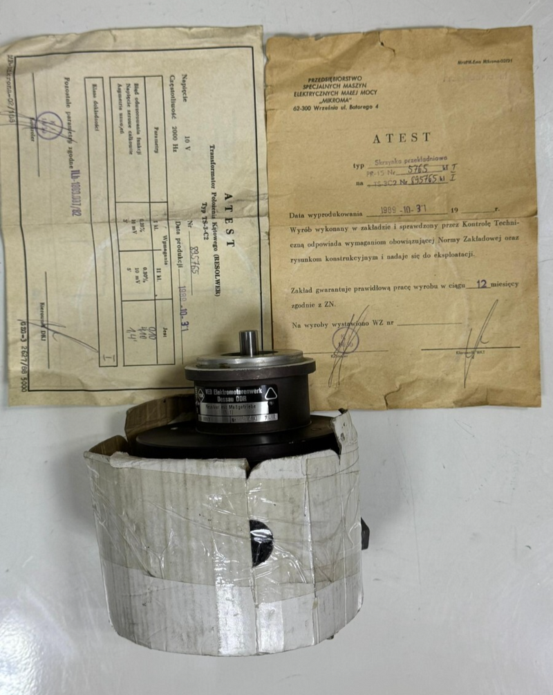 VEB Elektromotorenwerk Dessau Resolver with Measuring Gear | Type 1969.2Germany0