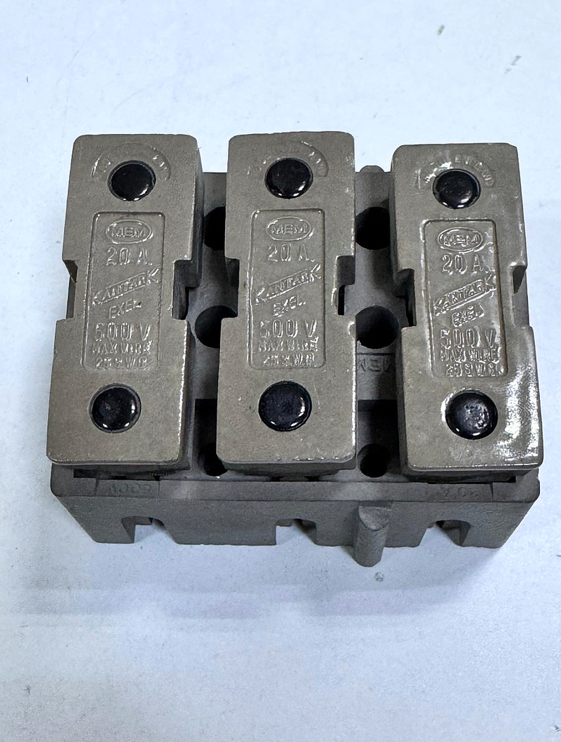 MEM Kantark Exel | B549/2 | 20A | Fuse Carrier Set | 500V | UK  Made0