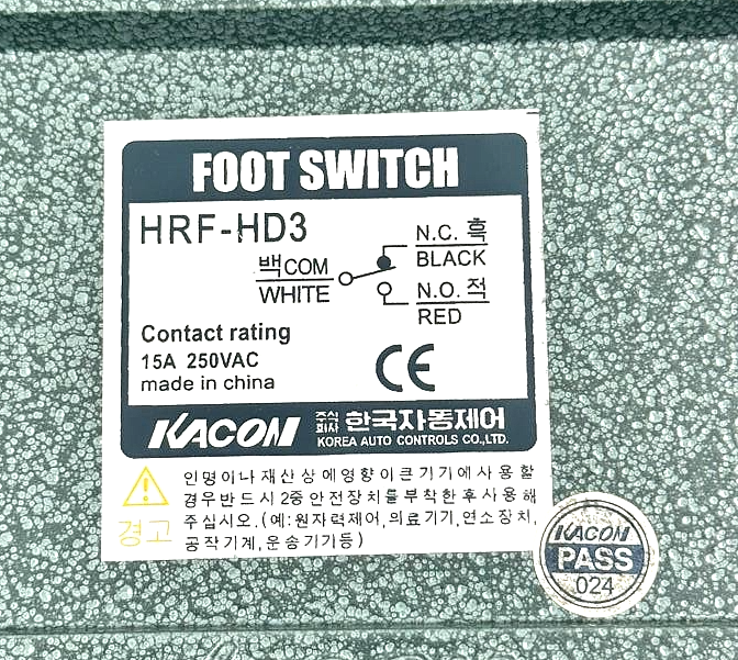 Kacon HRFHD3 HeavyDuty Foot Switch9