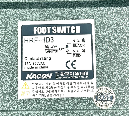Kacon HRFHD3 HeavyDuty Foot Switch9