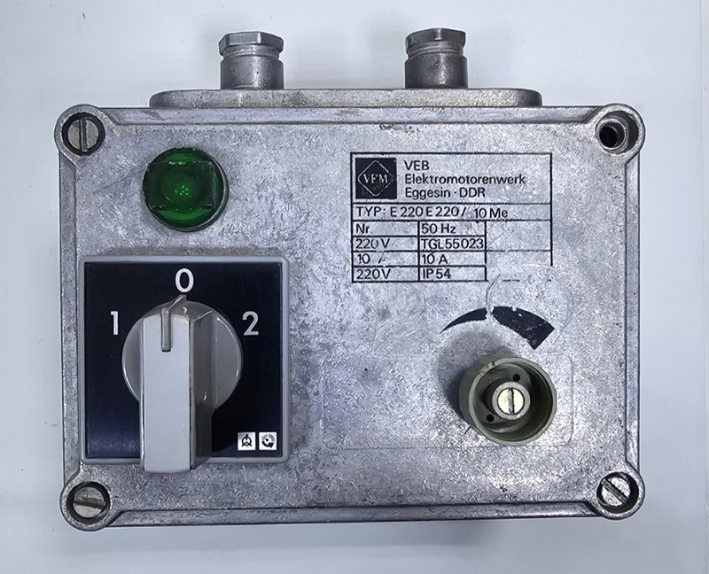 VEB Elektromotorenwerk Eggesin E220E220/ 10Me Electric Motor – 220V, 10A, IP540