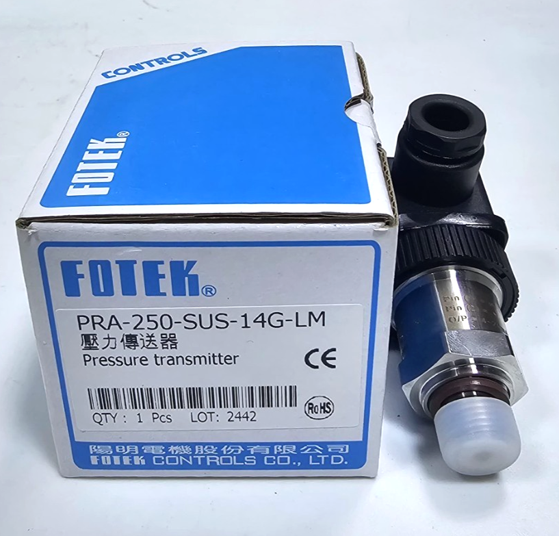 FOTEK PRA250SUS14GLM Pressure Transmitter– 250 BAR, 8~30VDC, 420 mA0
