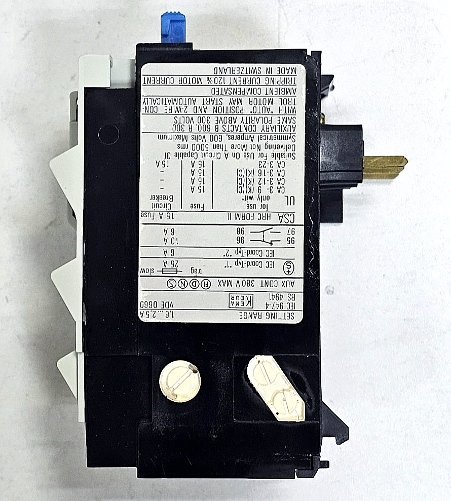 (1 piece) Sprecher+Schuh | CT312 | Thermal Overload Relay | 2.5 A660 V4