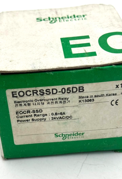 Samwha EOCRSSD05DB Electronic Overload Relay | 0.5–6A |24VAC/DC ( 1 pcs )9