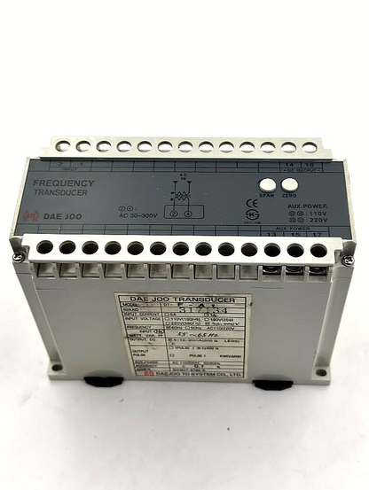 Daejoo DT-F-A1 Frequency Transducer | AC 110/220V - saleem al tamimi electric equipment trading co llc-UAE