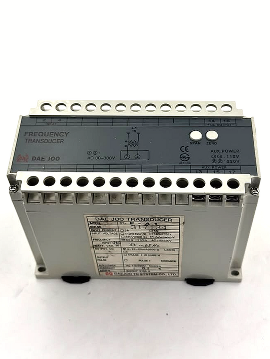 Daejoo DT-F-A1 Frequency Transducer | AC 110/220V - saleem al tamimi electric equipment trading co llc-UAE