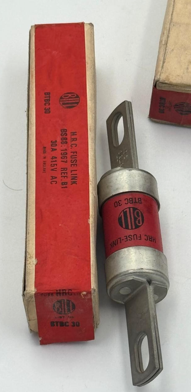 Bill | BTBC 30 | HRC Fuse Link Set| 30 A | Made in UK0