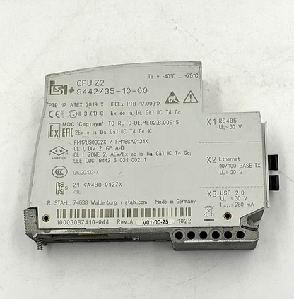 STAHL CPU Z2 9442/351000 | Remote I/O CPU Module | Made in Germany6