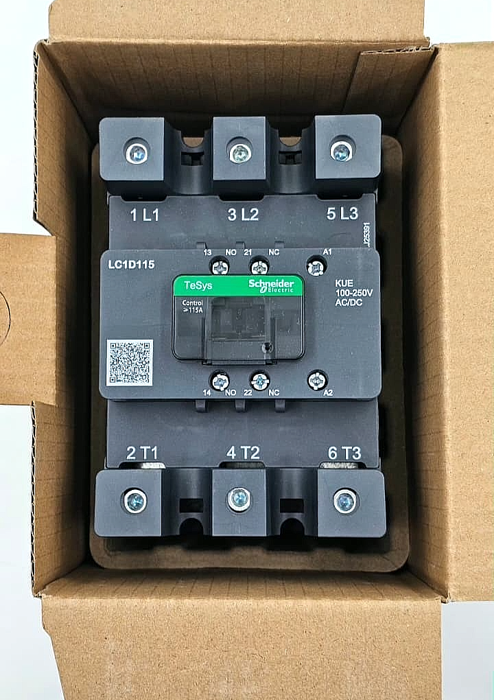 Schneider Electric TeSys LC1D115KUEC Contactor 440V115A | 100250V AC/DC Coil0