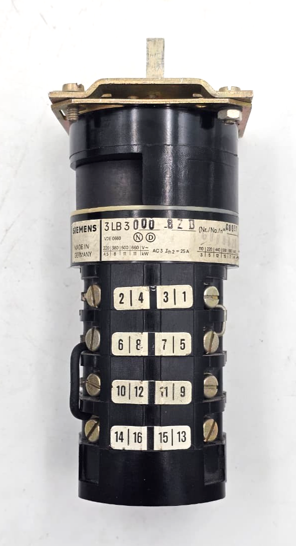 Siemens 3LB3 Rotary Cam Control Selector Switch 25A | Made in Germany 2