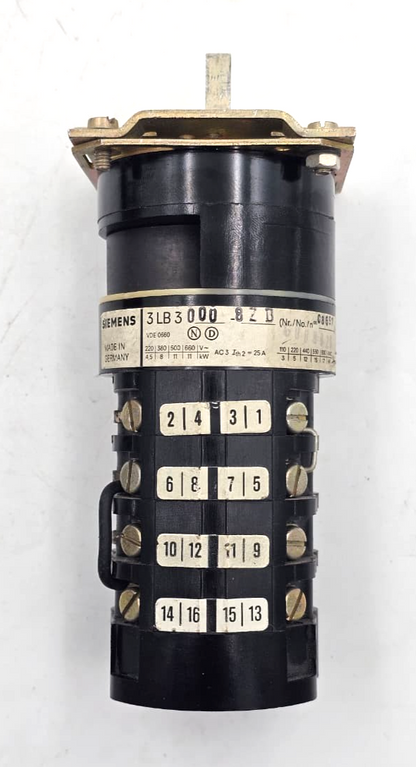 Siemens 3LB3 Rotary Cam Control Selector Switch 25A | Made in Germany 2