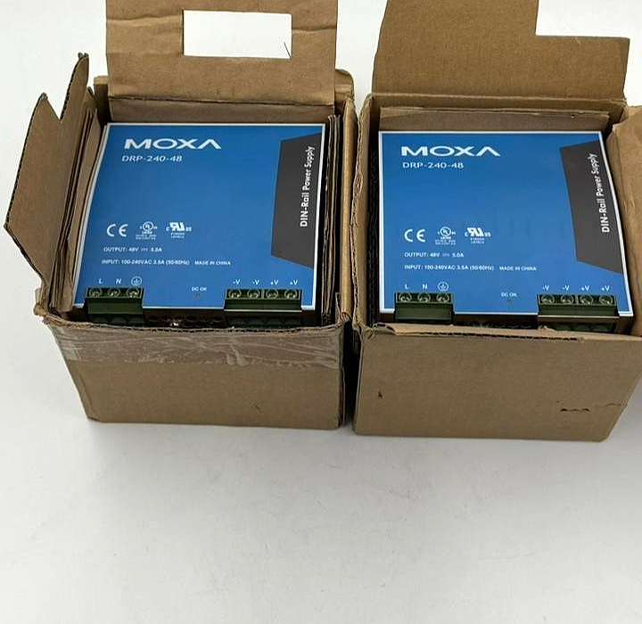 Moxa DRP24048 | DINRail Power Supply | 48VDC Output | 100–240VAC Input (1 pcs1