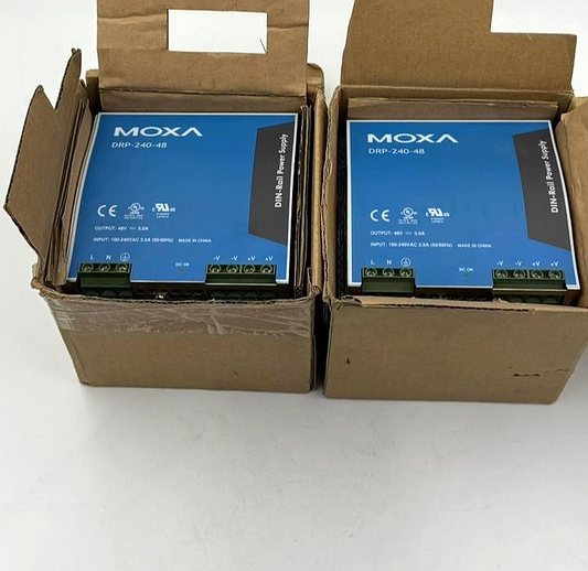 Moxa DRP24048 | DINRail Power Supply | 48VDC Output | 100–240VAC Input (1 pcs1