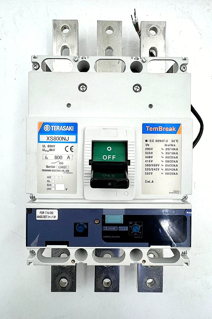 Terasaki TemBreak XS800NJ 800A | MCCB (Molded Case Circuit Breaker)  1 pcs0