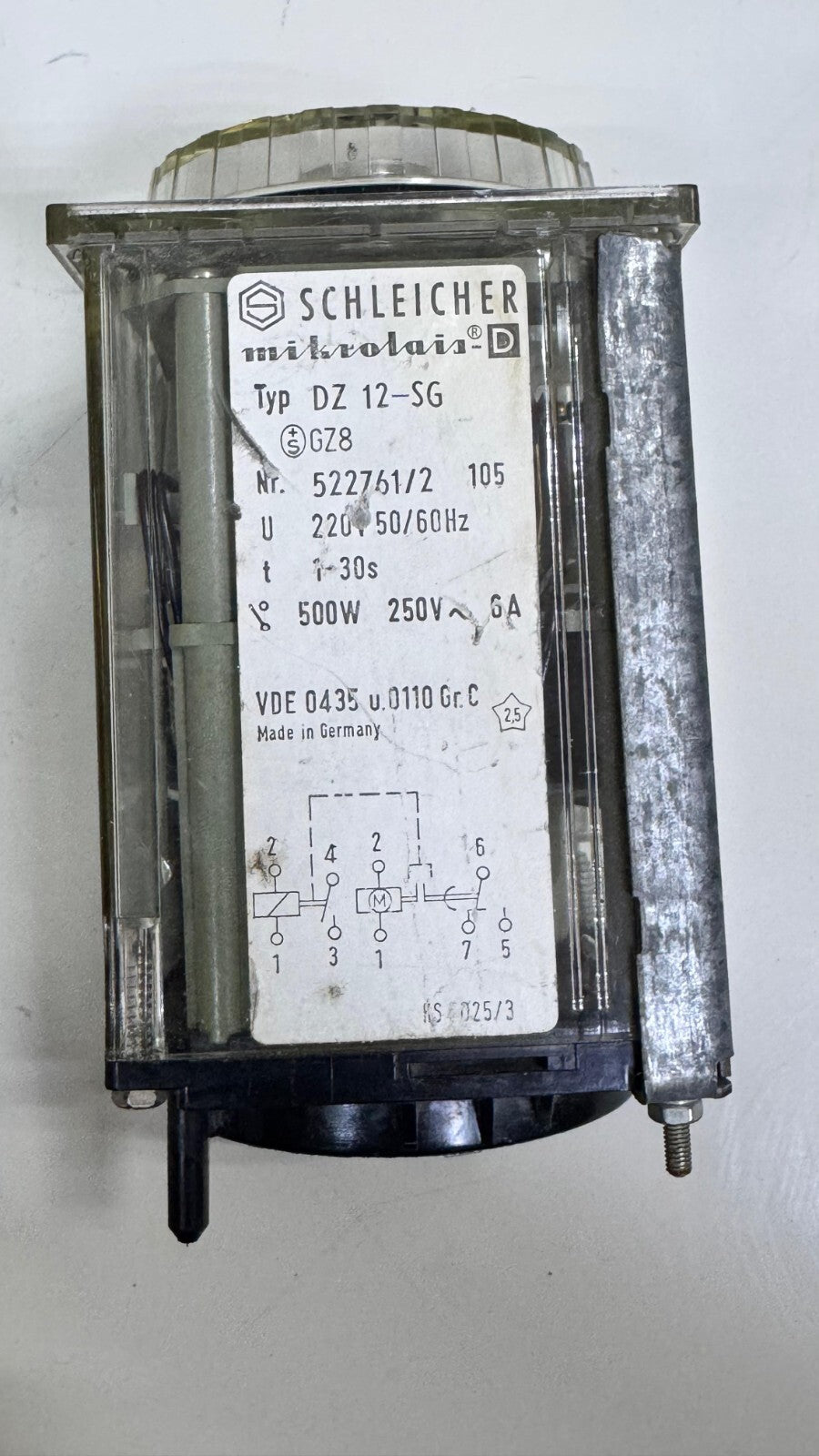 SCHLEICHER Mikrolais DZ 12SG Timer  | 130 Seconds | 220V 50/60Hz | 500W, 250V1