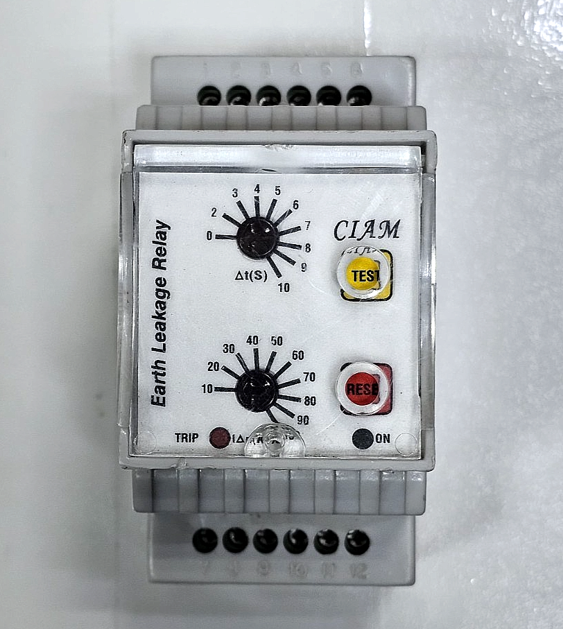CIAM Earth Leakage Relay | 90–270V AC/DC | 50/60Hz | Adjustable Range 300mA–3A0
