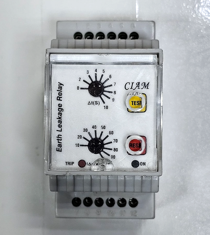 CIAM Earth Leakage Relay | 90–270V AC/DC | 50/60Hz | Adjustable Range 300mA–3A0
