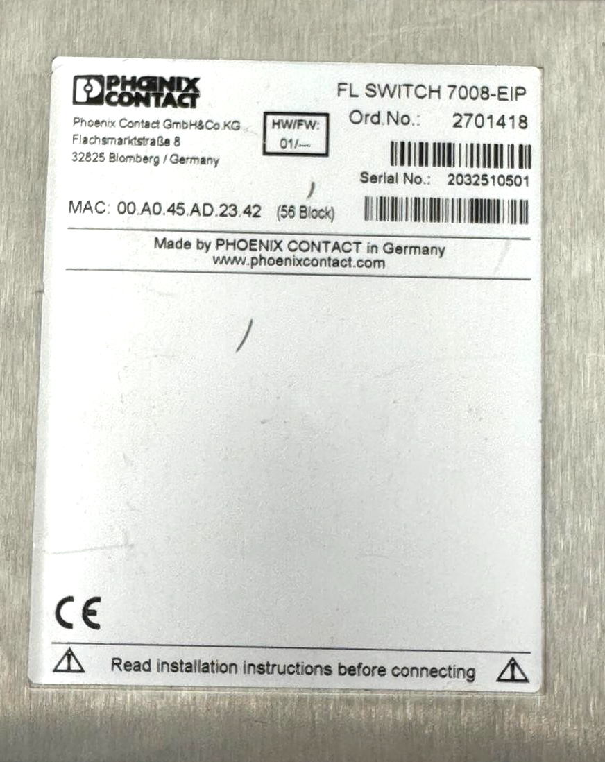 Phoenix Contact FL SWITCH 7008EIP | Ethernet Switch | Made in Germany4