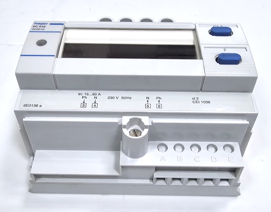 Hager EC010 SinglePhase Energy Meter – 230V, 50Hz | WattHour Counter6