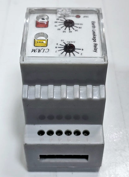 CIAM Earth Leakage Relay | 90–270V AC/DC | 50/60Hz | Adjustable Range 300mA–3A4