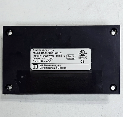 KB Electronics | KBSI‑240D (9431C) | Signal Isolator4
