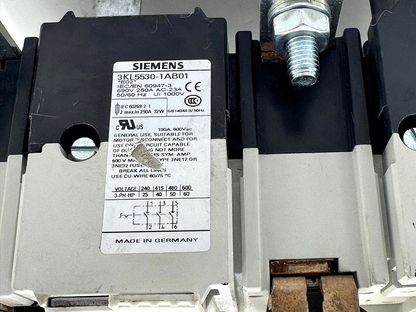 SIEMENS 3KL55301AB01 Switch Disconnector with Fuse | 690V 250A | German Made6