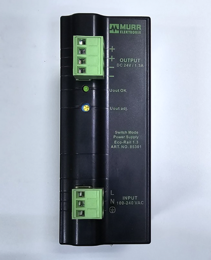 MurrElektronik 85301 EcoRail Power Supply | 24V DC 1.3A | Single Phase3
